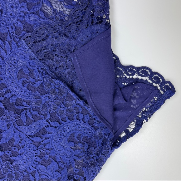 🐯2/$15🐯 ZARA Lace Crochet Indigo Blue Camisole - Picture 12 of 15